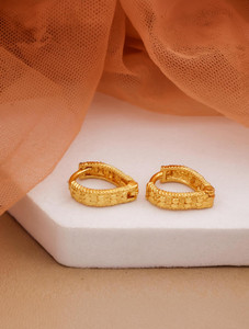 Weroxa Gold Plated Brass Hoop Earring