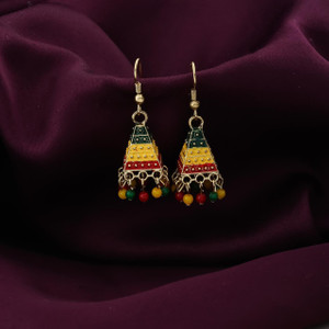 TONOLIKA JEWELLERY MULTI EARING Brass Jhumki Earring, Drops & Danglers