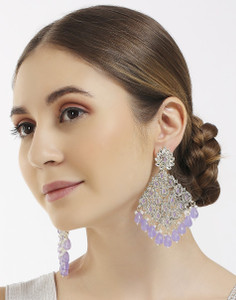 SATRANGI JEWEL SATRANGI JEWEL STATEMENT DESIGNER EARRINGS Crystal Alloy Tassel Earring