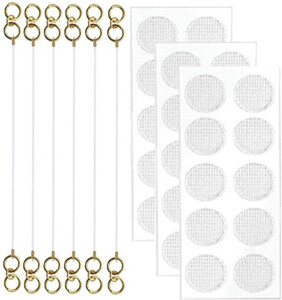 ARISTAL Jewellery Invisible Gold-Plated Ear Support Chain & Patch for Secure and Comfortable Silicone Earring Set