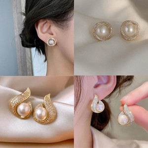 MRIDU Stud Earrings Combo of Gold Plated Studs Earrings for Women Alloy Stud Earring, Hoop Earring, Tassel Earring