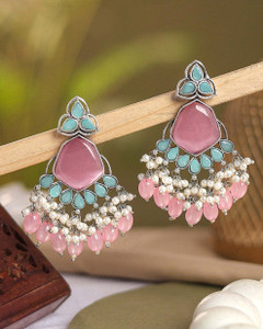 Streevibe Royal Riwaaz Chand Jhumka Alloy Chandbali Earring