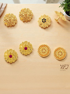 VIGHNAHARTA Gold Plated for Women [Pack of 4 Pair} Alloy Stud Earring Alloy Stud Earring