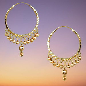 Bali Punjabi Gold Earrings Design Buy Styldivine Gold Bali