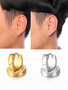 NIMZ Mens & Women Fashion Jewellery Valentine Platinum Black Blue Golden Silver Surgical Plug Combo Hoop Ear piercing Studs stainless Steel Jewelry Stylish Fancy Party wear casual High Gold Polish Daily use simple Magnet non Pierced Round pressing Dumbell Multicolor press OM Earrings Combo Set pack pierced shape Bali Ear rings Stud Tops Mens Earing Combo for Men Boy Boyfriend Women Boys Girls Gents unisex male girls women design Jewellery Multi Hoops earrings Salman Khan Style daily Use Mens Earrings Cubic Zirconia Stainless Steel, Metal, Brass, Alloy Stud Earring, Hoop Earring, Plug Earring, Tunnel Earring, Earring Set, Clip-on Earring, Drops & Danglers, Huggie Earring