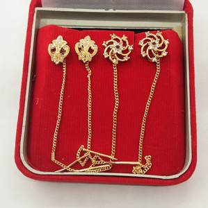 LOGIN THE WORLD AND CSC Sui Dhaga Earrings Diamond Brass Ear Thread