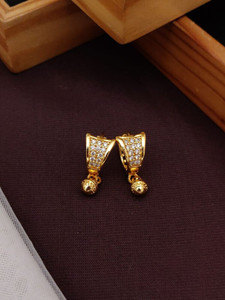 GA JEWELLERY Earring stud: Beautiful earring stud in 1Gram gold plating Diamond Alloy Stud Earring
