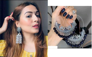 Samridhi DC Afghani Oxidised Jhumka Earring,Trending Earring for women & girls Alloy Drops & Danglers