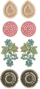 ALRIC Stud Tops earrings For Girls Cubic Zirconia Brass Stud Earring