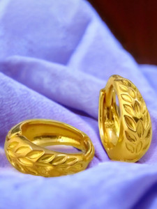 MA FASHION Raju Brass Hoop Earring