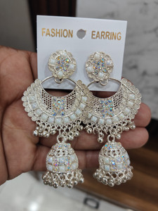 sarthak royal Traditional and Antique Pearl Jhumki Earring for women and Ethinic style jhumka Crystal Alloy Jhumki Earring, Drops & Danglers, Earring Set, Hoop Earring