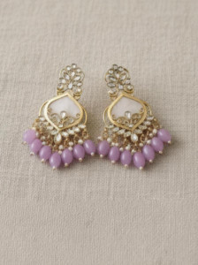 DHVANI Eternal Elegance Earrings Pearl Alloy Drops & Danglers