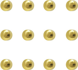 STUDEX 2MM Mini Traditional Ball 24K Pure Gold Plated (12 Pair) Piercing Metal Stud Earring
