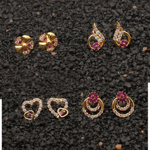 GEMINIELITE GRACEFULLY EARRING Cubic Zirconia Alloy Stud Earring