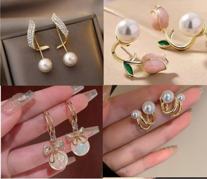 kazare trendy earrings for women| girls earrings| women earrings set| Earing For Women Pearl Alloy Earring Set