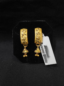 Ansh Enterpris Fashion Hanging Sui Dhaga Earring for Women and Girls Cubic Zirconia Alloy Huggie Earring