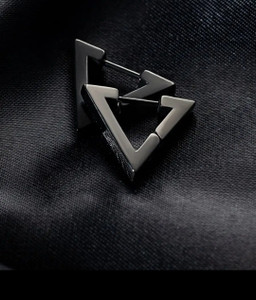 विपुंज Vedansh Enterprises Stylish Titanium Plated Triangle Stud Earrings Stainless Steel Stud Earring