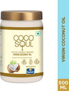 Coco Soul Cold Pressed Unrefined Coconut Oil Jar