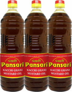 Pansari Kacchi Ghani Mustard Oil Plastic Bottle