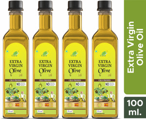 Cura Extra Virgin Olive Oil 100ML×4 | Healthy, Organic & Delicious for Every Meal Olive Oil Plastic Bottle