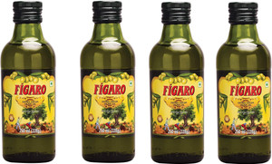FIGARO Extra Virgin Olive Oil Plastic Bottle (250 ml) 4 PCS Olive Oil Plastic Bottle