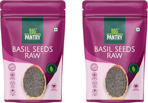BIG PANTRY Raw Basil/Sabza Seeds | Tukmaria Seeds for Weight loss | Good for Heart Health Basil Seeds