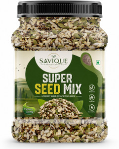 Savique Raw Super Seeds Mix for Immunity Booster ( Brown Flax Seeds, Chia Seeds, Pumpkin Seeds, Sunflower Seeds, Watermelon Seeds, Sesame Seeds