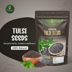 PureAranya Tulsi Seeds Boosts Immunity Skin Health & Supports Joint & Bone Health Basil Seeds