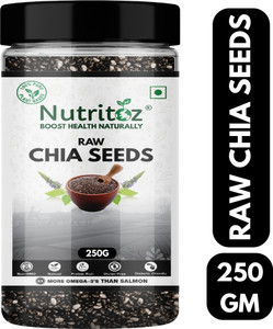 Nutritoz Raw for Weight Loss with Omega-3, Calcium, Zinc & Fiber Rich Chia Seeds