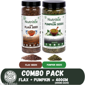 Nutritoz Pumpkin Seeds, Brown Flax Seeds Brown Flax Seeds, Pumpkin Seeds