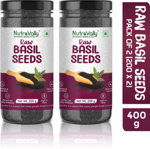 NutroVally Basil Seeds Combo for Weight Loss | Rich in Anti-Oxidants & Minerals | Sabja | Basil Seeds
