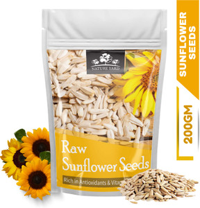 NATURE YARD Raw Sunflower Seeds For Eating - Rich in Protein & Fibre/ Edible Seed for Eating Sunflower Seeds