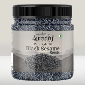 Auradry Premium Black Sesame Seeds | Kaala Til, Natural & Unpolished Superfood Black Sesame Seeds