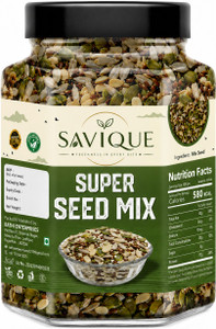 Savique Raw Mix Seeds for Immunity Booster ( Brown Flax Seeds, Chia Seeds, Pumpkin Seeds, Sunflower Seeds, Watermelon Seeds, Sesame Seeds