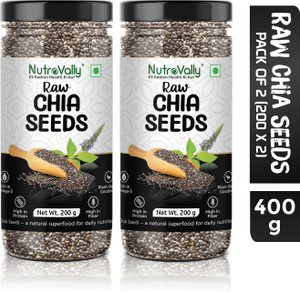 NutroVally for Weight Loss with Omega 3 , Zinc and Fiber, Calcium Rich Chia Seeds