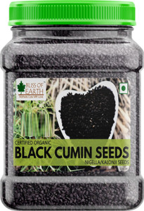 Bliss of Earth Certified Organic Kalonji Seeds, Black Cumin Seed, Nigella Seeds Black Cumin Seeds