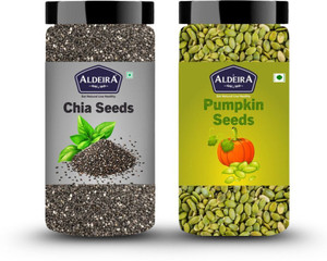 Aldeira Healthy Raw Seeds Combo Pack Each 150g - Chia Seeds & Pumpkin Seeds Chia Seeds, Pumpkin Seeds