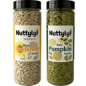 NUTTYLYF Raw Sunflower & Pumpkin Seeds Combo (2 x 200g) - Image 1