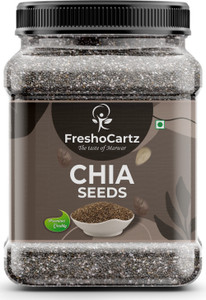 FreshoCartz Raw Chia Seeds for Weight Loss with Omega 3, Calcium and Zinc, Fiber Rich Seeds Chia Seeds