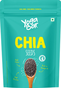 Yogabar Chia Seeds 500g | Rich in Omega-3 & Antioxidants, Gut Health & Weight Management Chia Seeds