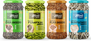 SHREE MURLI Combo of Chia, Pumpkin, Sunflower & Flax Seeds |Good for Weight Loss Management| Brown Flax Seeds, Chia Seeds, Pumpkin Seeds, Sunflower Seeds