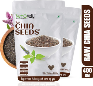 NutroVally Raw Chia Seeds for weight loss with Omega 3 and Fiber, Calcium Rich Seed Chia Seeds