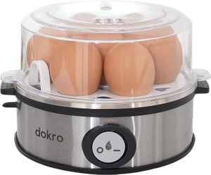 dokro Electric Egg Boiler, 360-Watt | Boils up to 7 Eggs | 3 Boiling Modes | Stainless Steel Egg Cooker