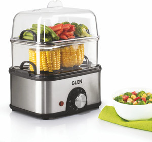 Glen 3 in 1 Electric Multi Cooker Egg Boiler with Extra Layer Rack Steam Cook & Boil 45 Minutes Timer 350W SA3035MCPLUS Egg Cooker
