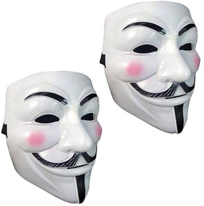 PopTheParty Vendetta Face Masks for Halloween, Party Costume &Holi Festivals Elders Halloween Costume