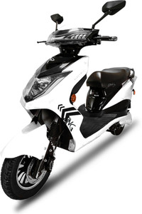 Kinetic Green Zing Booking for Ex-Showroom Price (with Portable Charger, Royal White)