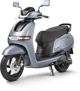 TVS iQube 2.2 kWh Booking for Ex-Showroom Price (With Charger, Titanium Grey)