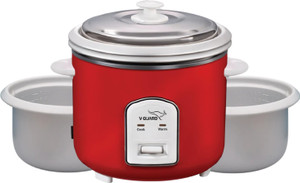 V-Guard VRC2.8(2CB) BIS CERTIFIED| Double layer outer body|5year heating element waranty Electric Rice Cooker