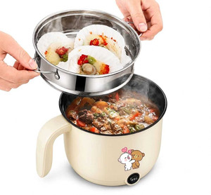 CREATION BAZAAR Mini Pot for Boiling Water, Eggs, Cooking, Noodles, Multifunctional Rice Cooker Egg Cooker, Food Steamer