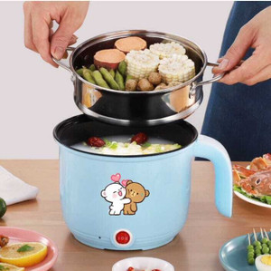 CREATION BAZAAR Multi-Function Electric Cooker Non-stick Cooking Pot/Mini Rice Cooker/Portable Rice Cooker, Egg Boiler, Egg Cooker, Travel Cooker
